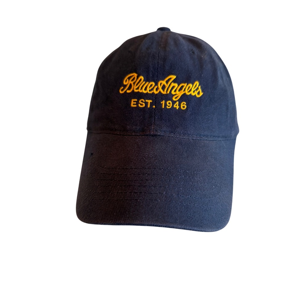 Sportsman Hat Navy Blue Angels Est 1946 Baseball Cap Adjustable Cotton Twill